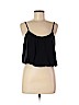 Alice + Olivia 100% Silk Black Sleeveless Silk Top Size M - photo 1