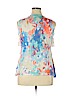 Coldwater Creek 100% Polyester Blue Sleeveless Top Size XL - photo 2