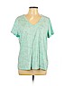 Ava & Viv Green Short Sleeve T-Shirt Size 1X - photo 1