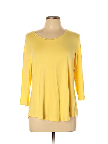 JM Collection Long Sleeve Top (view 1)