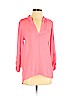 Charlotte Russe 100% Polyester Pink Long Sleeve Blouse Size S - photo 1