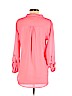 Charlotte Russe 100% Polyester Pink Long Sleeve Blouse Size S - photo 2