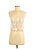 Hollister 100% Cotton Ivory Sleeveless Top Size Med - Lg - photo 1