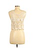 Hollister 100% Cotton Ivory Sleeveless Top Size Med - Lg - photo 2