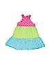 Gymboree 100% Cotton Polka Dots Color Block Pink Dress Size 2T - photo 2