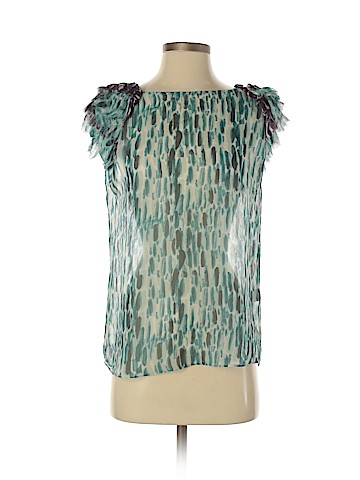 Suno Short Sleeve Silk Top (view 1)