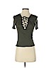 Forever 21 Green Short Sleeve Top Size S - photo 1