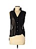 Double Zero 100% Polyester Black Sleeveless Blouse Size M - photo 1