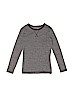 H&M Solid Gray Long Sleeve T-Shirt Size 6 - 8 - photo 1