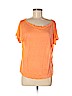 Forever 21 100% Linen Orange Short Sleeve T-Shirt Size M - photo 1