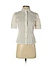 Marc by Marc Jacobs 100% Cotton Ivory Short Sleeve Button-Down Shirt Size 2 - photo 1
