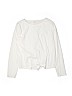 Zara Kids Solid White Long Sleeve Top Size 13 - 14 - photo 1