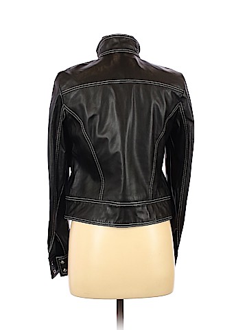 MICHAEL Michael Kors Faux Leather Jacket (view 2)