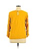 Loft design by... 100% Rayon Gold Long Sleeve Blouse Size 16 - photo 2