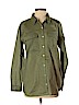 Forever 21 100% Cotton Green 3/4 Sleeve Button-Down Shirt Size M - photo 1