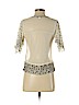 Alpha Moment 100% Cotton Ivory Short Sleeve Top Size XS - photo 2