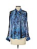 Forever 21 100% Polyester Blue Long Sleeve Blouse Size S - photo 1