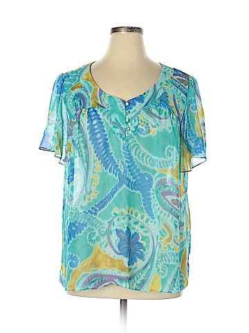 Susan Graver Short Sleeve Blouse (view 1)