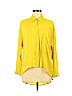 Forever 21 100% Polyester Yellow Long Sleeve Blouse Size S - photo 1