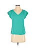 Banana Republic 100% Polyester Green Short Sleeve Blouse Size XXS (petite) - photo 1