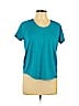 Nike 100% Polyester Teal Active T-Shirt Size L - photo 1