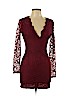 TOBI 100% Polyester Burgundy Cocktail Dress Size L - photo 1