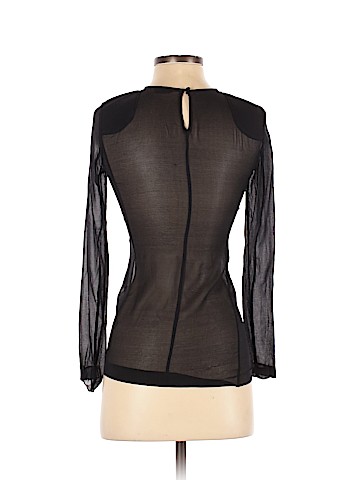 Club Monaco Long Sleeve Silk Top (view 2)