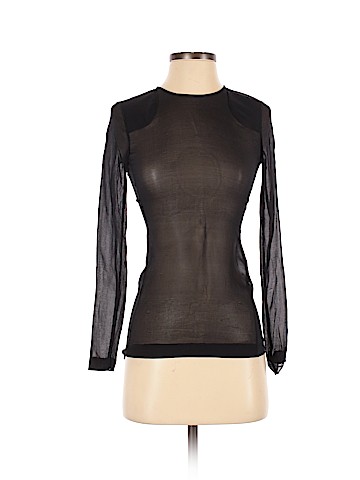 Club Monaco Long Sleeve Silk Top (view 1)