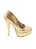 Charlotte Russe Gold Heels Size 7 - photo 1