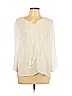 AB Studio White Long Sleeve Blouse Size XL - photo 1