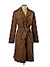 H&M 100% Polyester Brown Trenchcoat Size 10 - photo 1