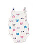 Carter's 100% Cotton Print White Short Sleeve Onesie 3-6 MO / 6 MO - photo 2