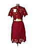 Diane von Furstenberg 100% Polyester Red Casual Dress Size 12 - photo 2