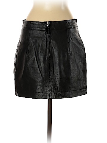 Zara Leather Skirt (view 2)