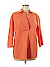 Lafayette 148 New York 100% Cotton Orange 3/4 Sleeve Blouse Size S - photo 1