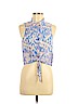 Lush Blue Sleeveless Blouse Size M - photo 1