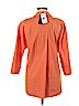 Lafayette 148 New York 100% Cotton Orange 3/4 Sleeve Blouse Size S - photo 2