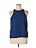 Everlane 100% Triacetate Blue Sleeveless Blouse Size 16 - photo 1