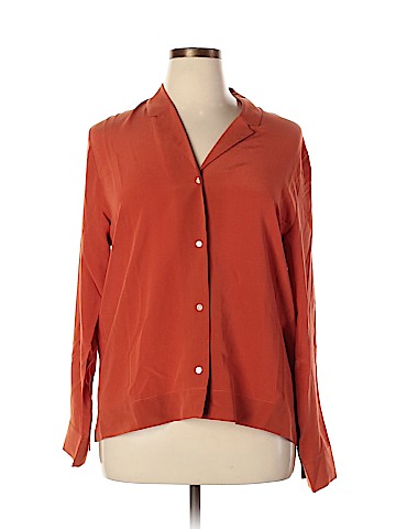 Everlane Long Sleeve Silk Top (view 1)