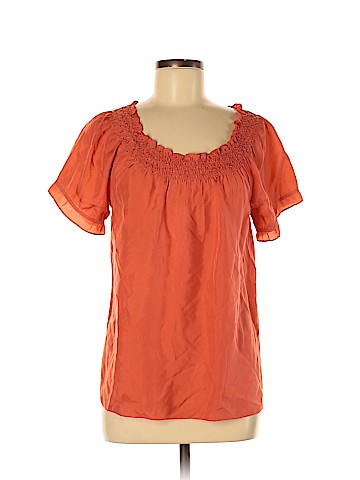 MICHAEL Michael Kors Short Sleeve Silk Top (view 1)