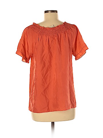 MICHAEL Michael Kors Short Sleeve Silk Top (view 2)