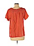 MICHAEL Michael Kors 100% Silk Orange Short Sleeve Silk Top Size M - photo 2