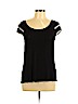 Frenchi Black Short Sleeve Top Size L - photo 1