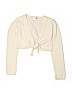 Pink Angel 100% Acrylic Ivory Cardigan Size 10 - 12 - photo 1