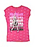 Disney 100% Cotton Polka Dots Graphic Pink Short Sleeve T-Shirt Size 10 - 12 - photo 1