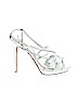 Badgley Mischka Silver Heels Size 7 - photo 1
