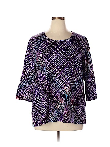 Ulla Popken 3/4 Sleeve T-Shirt (view 1)