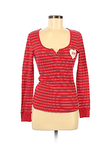Victoria's Secret Pink Long Sleeve Henley (view 1)