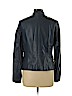Escada 100% Leather Blue Leather Jacket Size EU 42 / US 12 - photo 2