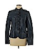 Escada 100% Leather Blue Leather Jacket Size EU 42 / US 12 - photo 1
